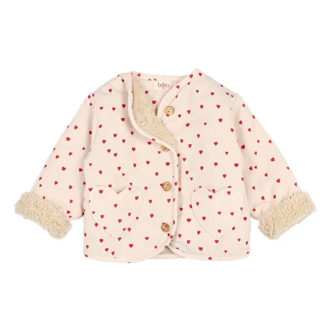 Mini Hearts Jacket | Pale Pink
