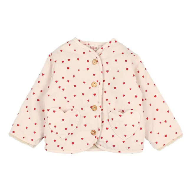 Mini Hearts Jacket | Pale Pink