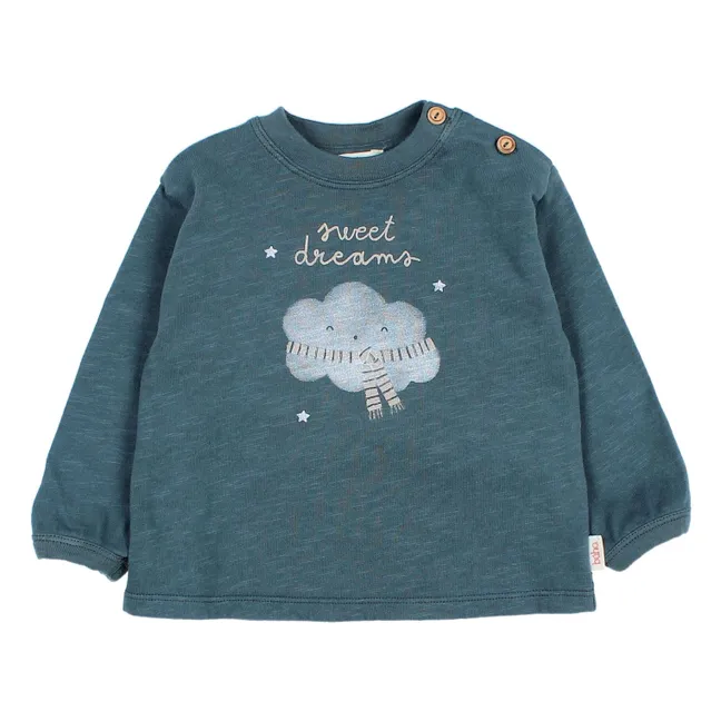 T-shirt Sweet Dreams Coton Bio | Bleu horizon