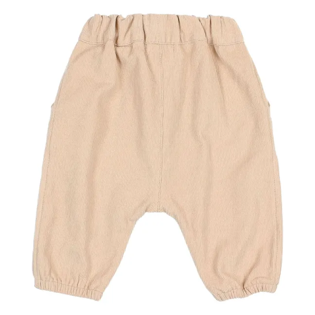Pantalon Soft Velours Coton Bio | Sable