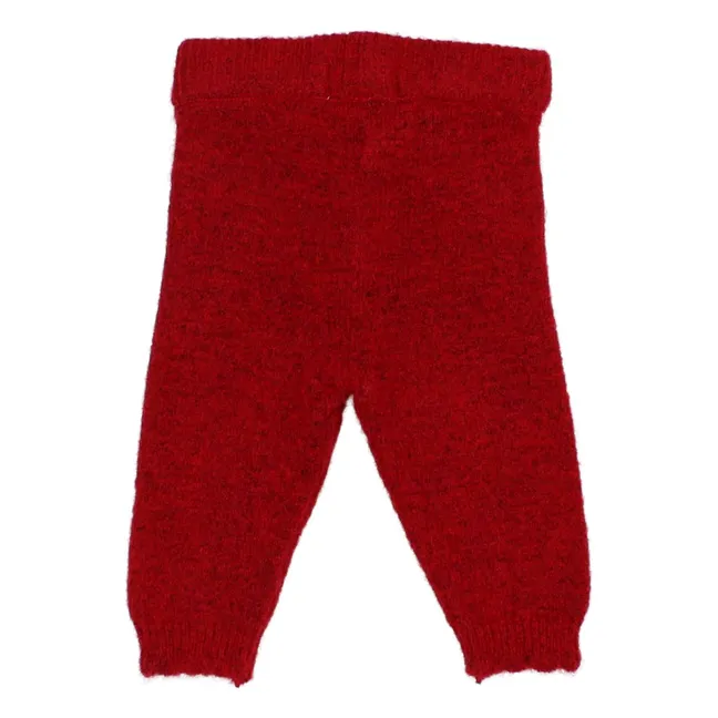 Legging Maille Girly | Rouge cerise