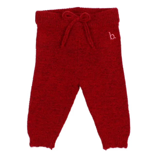 Legging Maille Girly | Rouge cerise