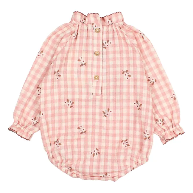 Body Feston Fleurs Vichy | Rose