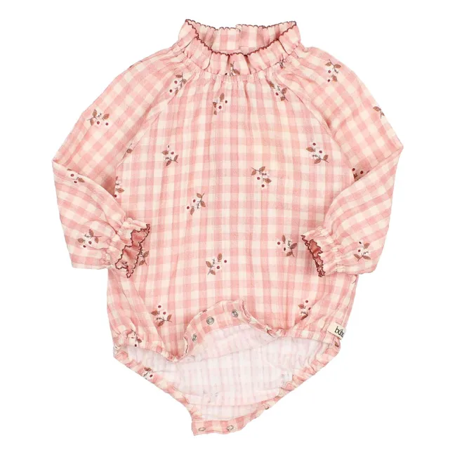 Body Feston Fleurs Vichy | Rose
