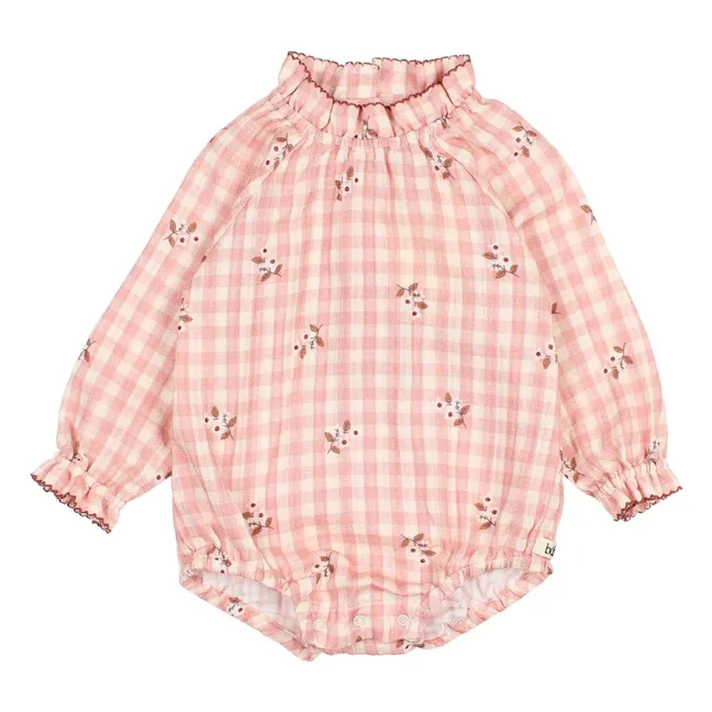 Body Feston Fleurs Vichy | Rose