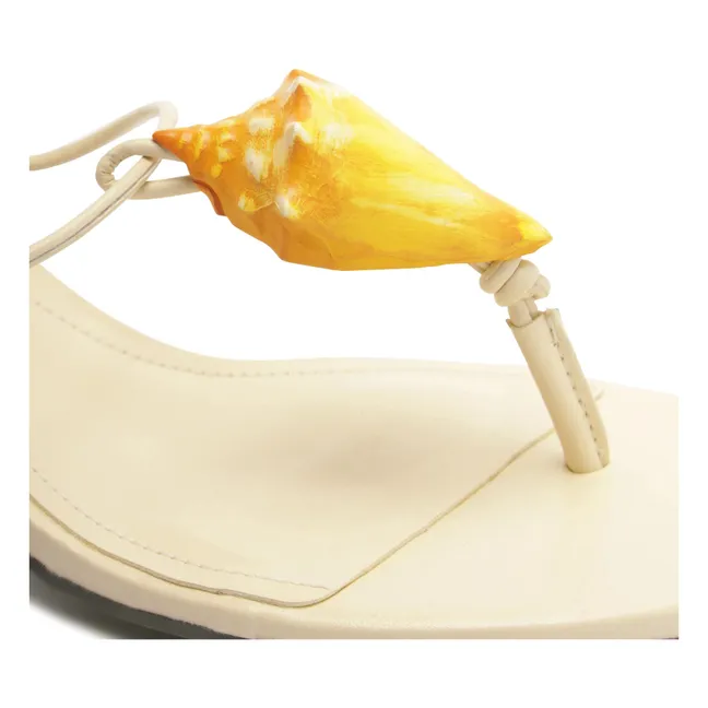 Sandales Coquillages | Ivoire