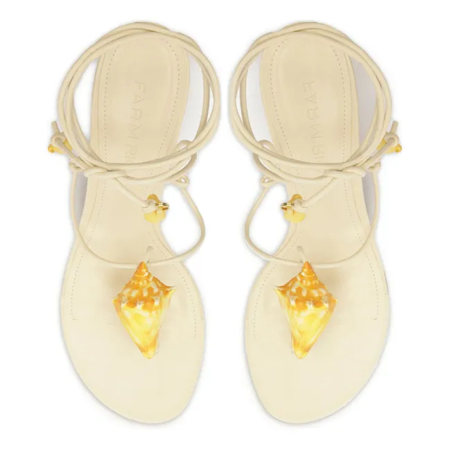 Sandales Coquillages | Ivoire