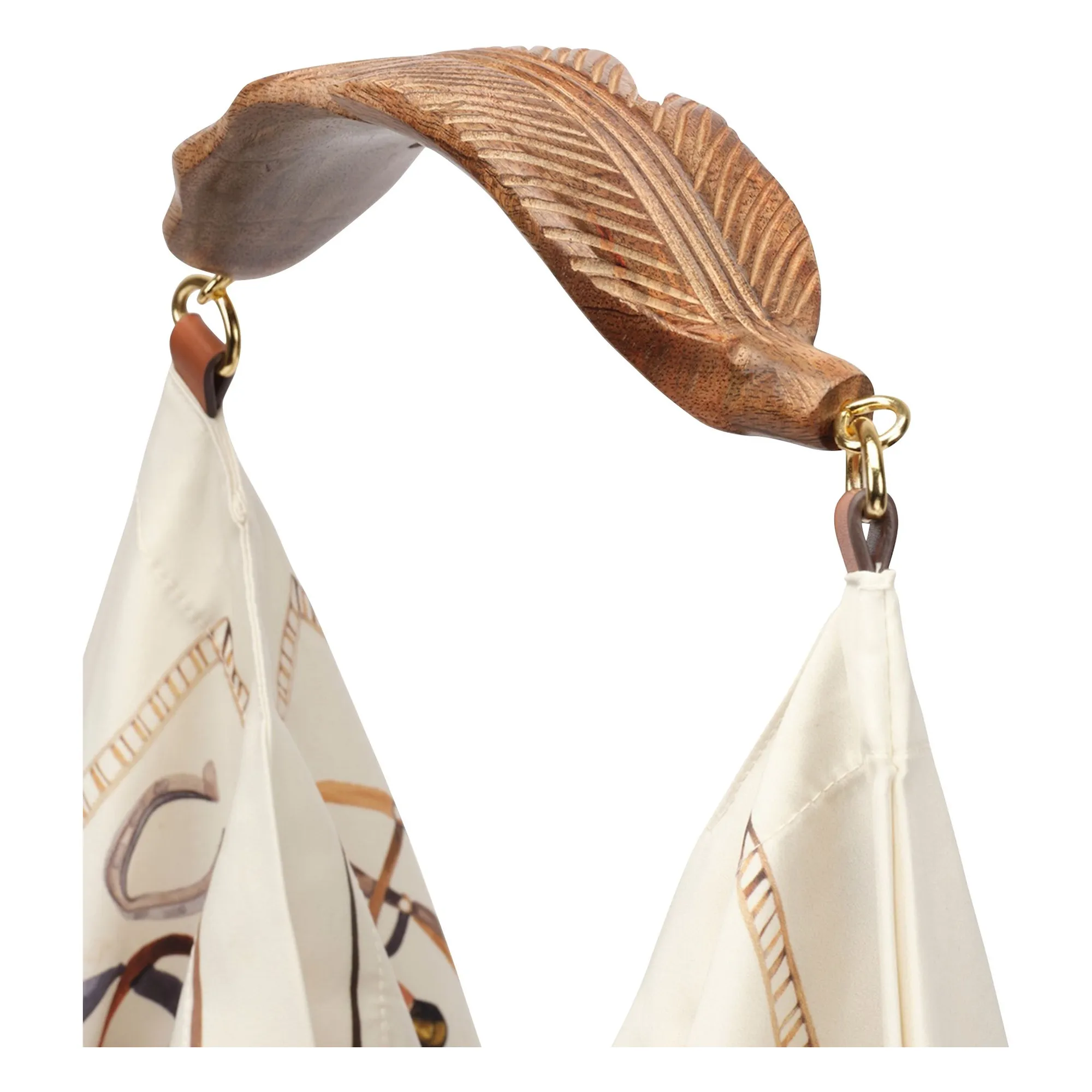 Sac Satin Scarf Medium | Ecru- Image produit n°3