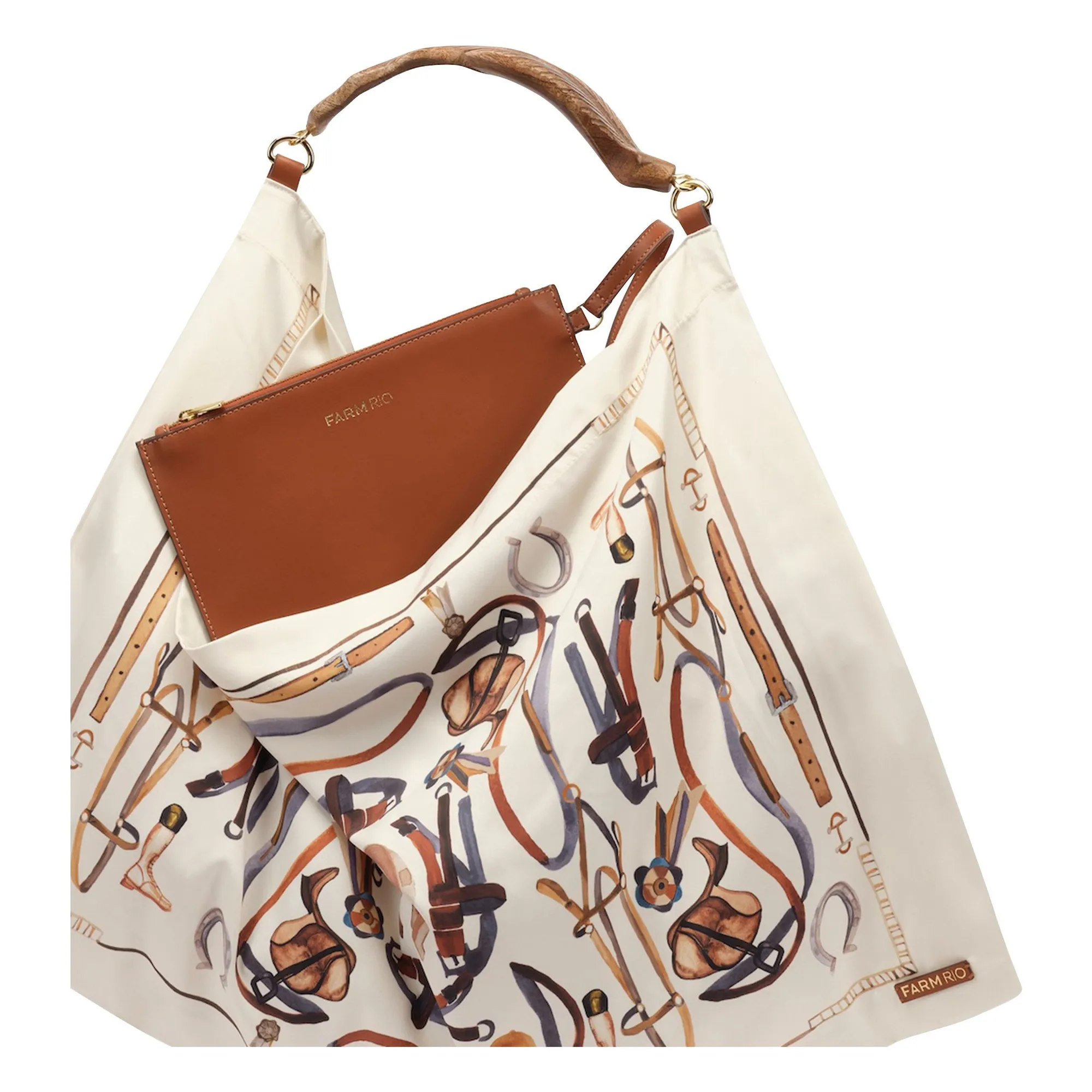 Sac Satin Scarf Medium | Ecru- Image produit n°2
