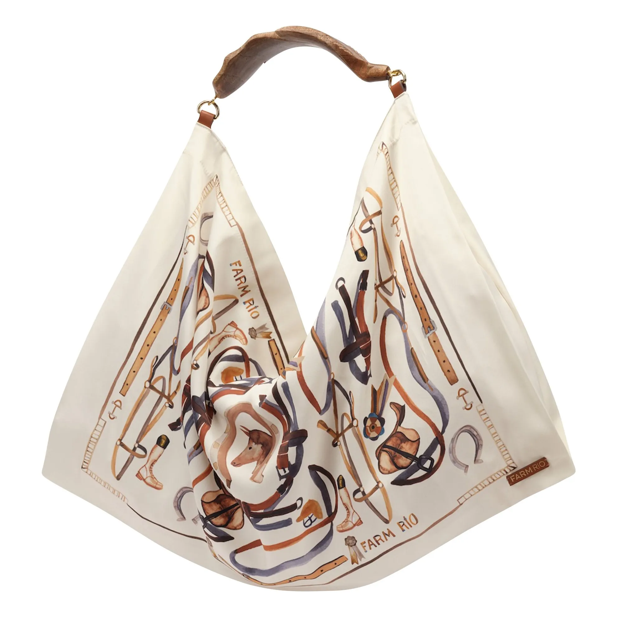 Sac Satin Scarf Medium | Ecru- Image produit n°0