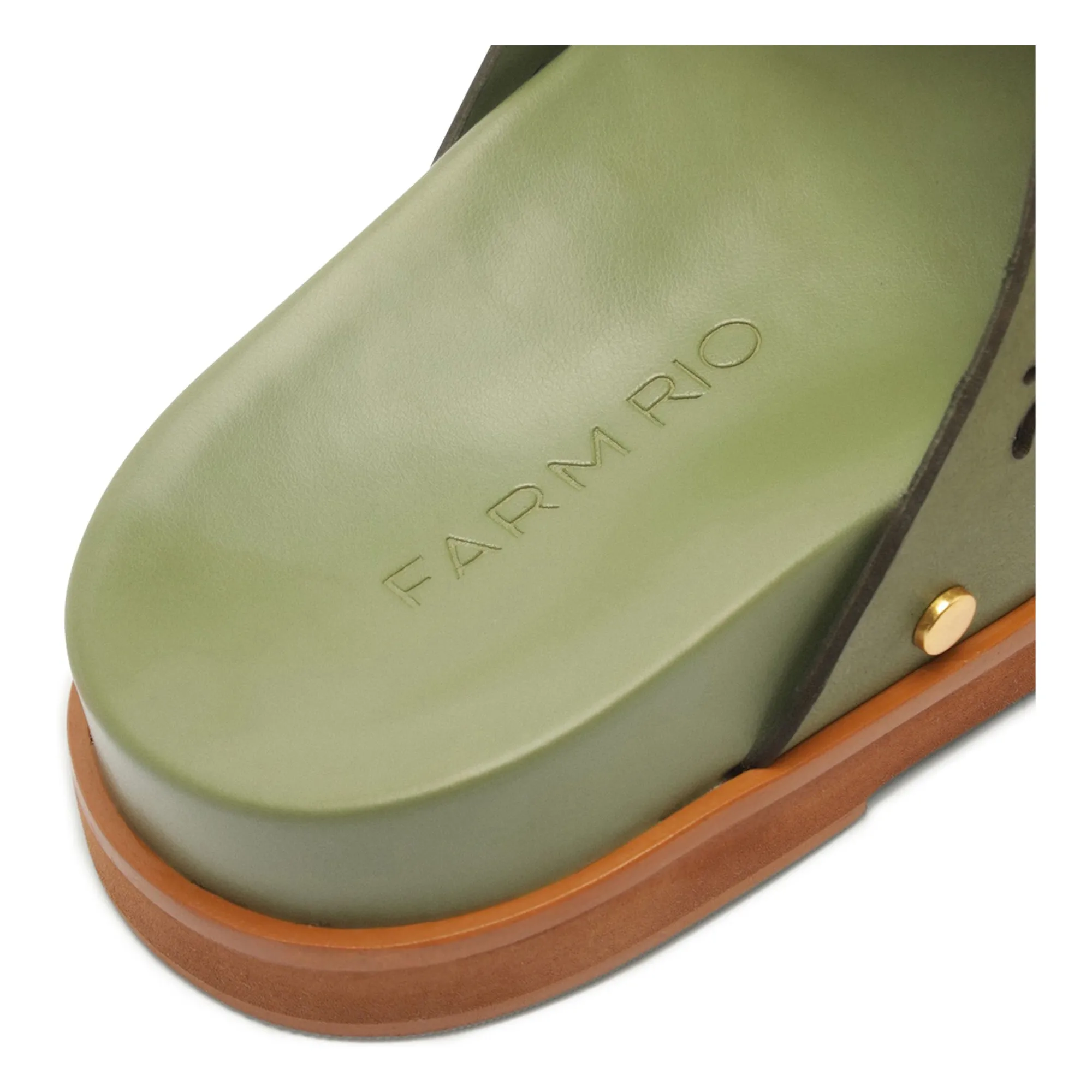 Mules Anatomic Cuir Ajouré | Kaki- Image produit n°4