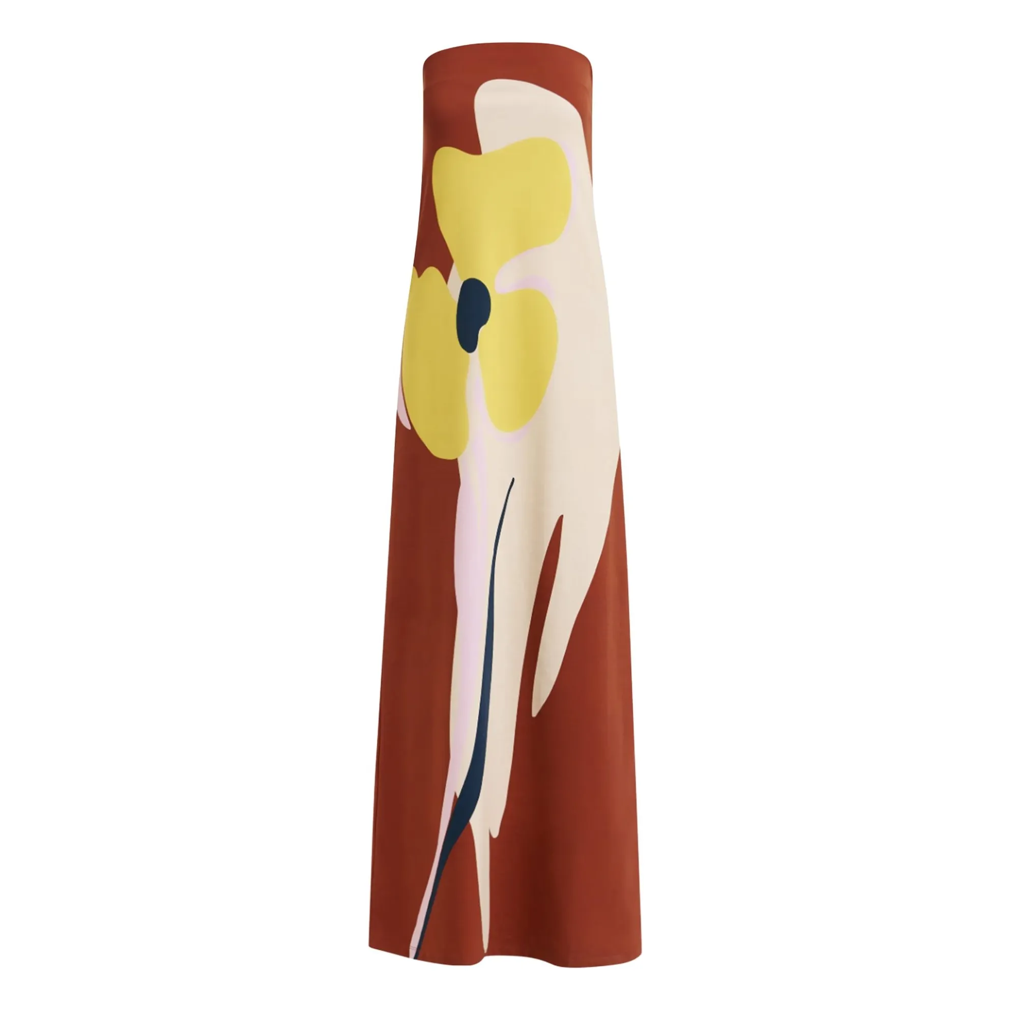 Robe Jannick Coton | Brique- Image produit n°0