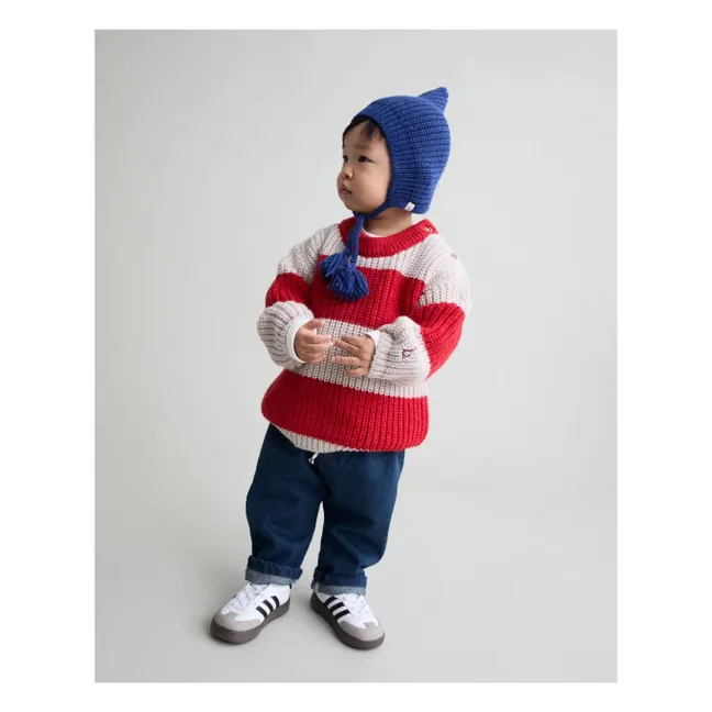 Pull Rayé Bébé | Rouge