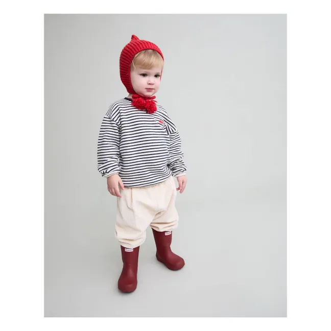 Striped Whale Sweater | Navy blue