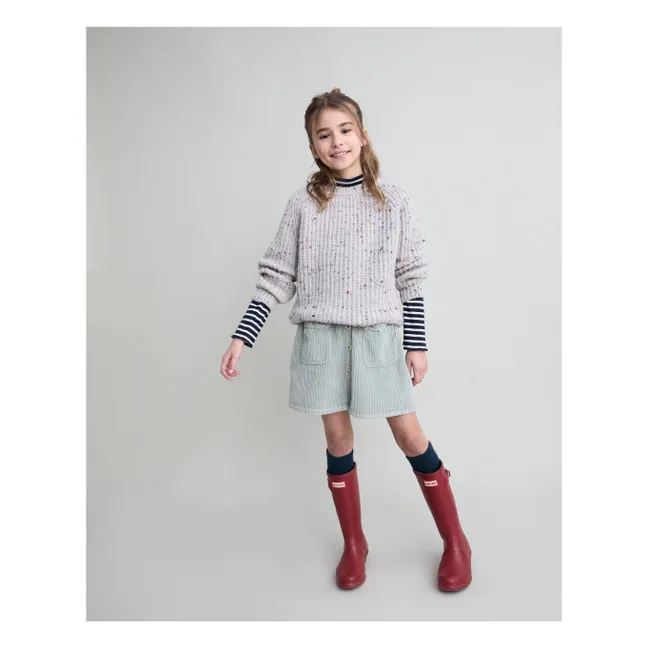Striped turtleneck T-shirt | Navy blue