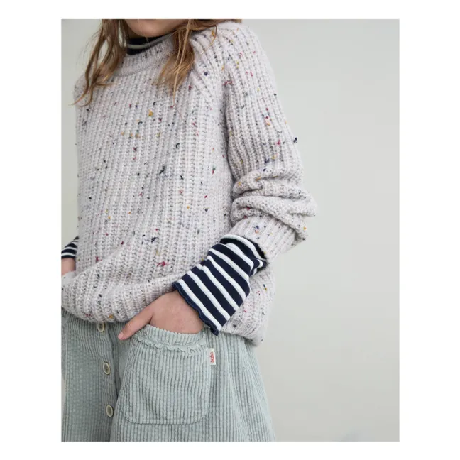 Striped turtleneck T-shirt | Navy blue