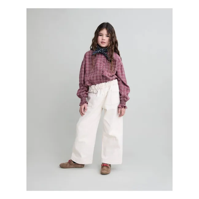 Girly Twill Pants | Ecru