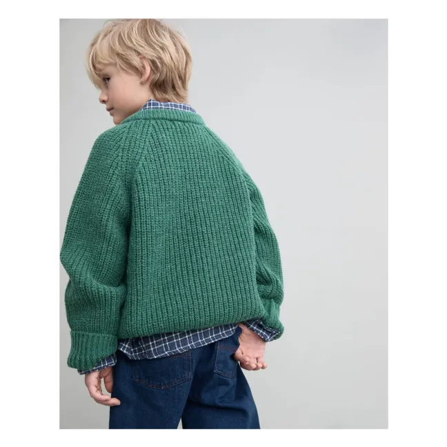 Soft knit sweater | Green
