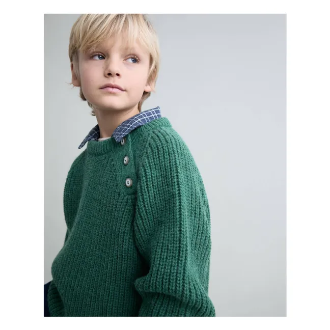Soft knit sweater | Green