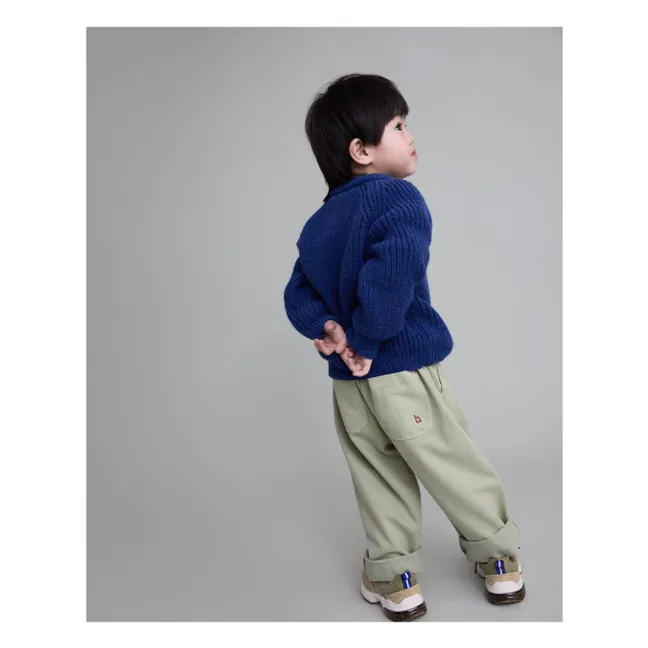 Soft knit sweater | Navy blue