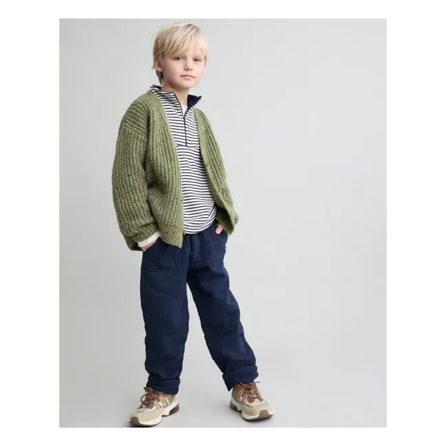 Cardigan Chiné Botonato | Vert