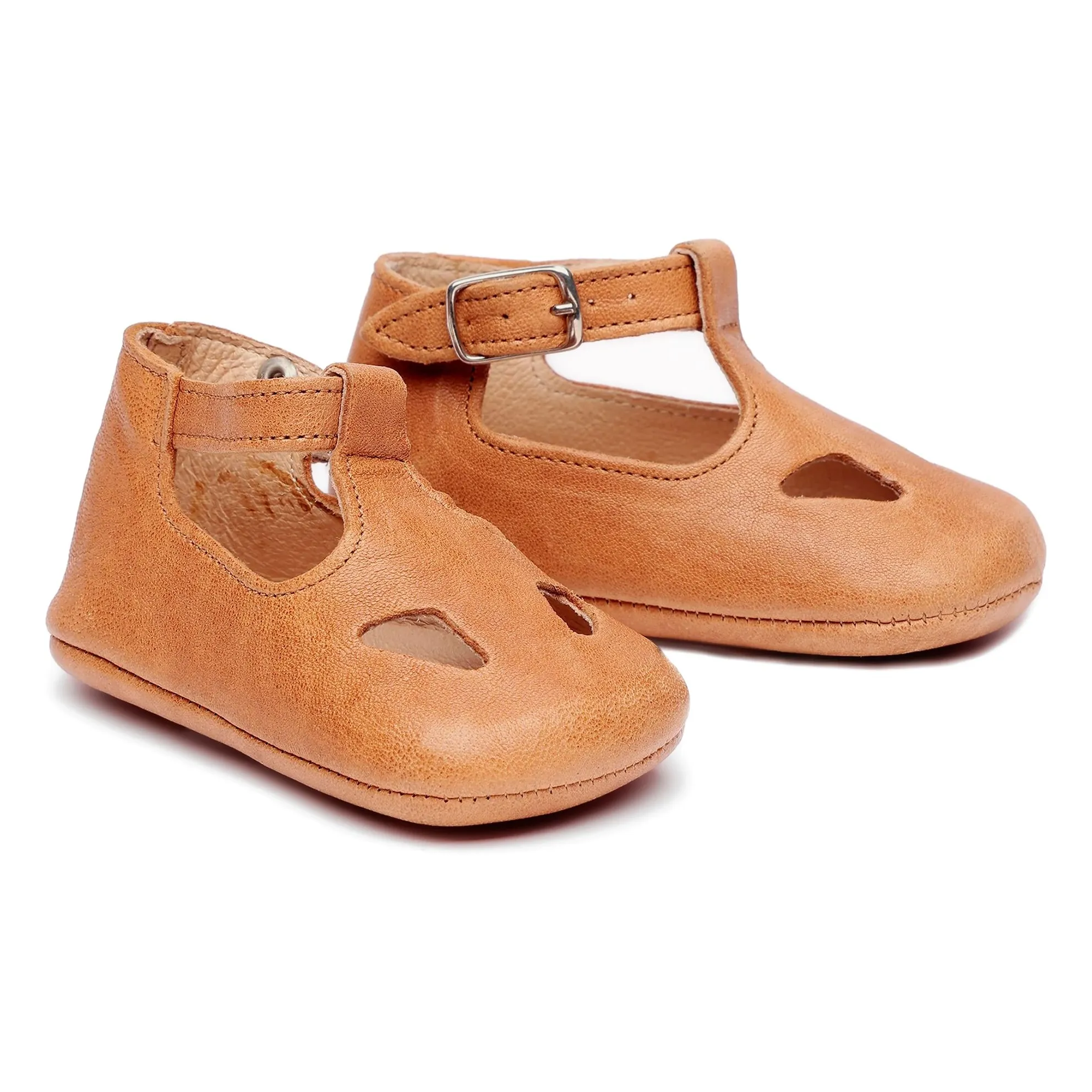 Chaussons Ajourés | Cognac- Image produit n°0