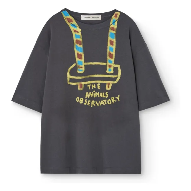 T-shirt Collie Balançoire Coton Bio | Gris anthracite