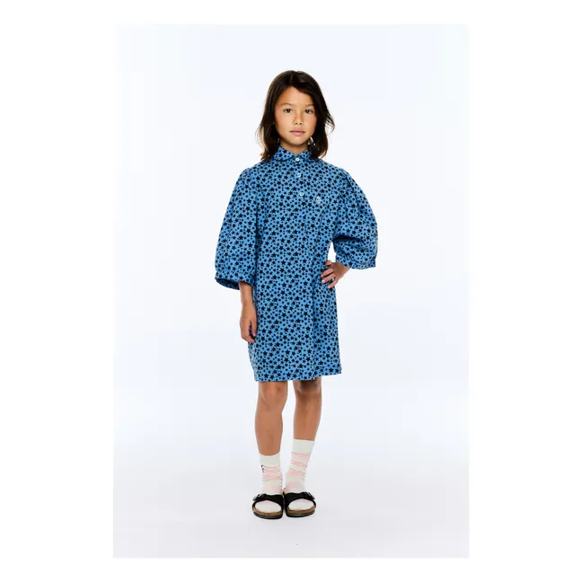 Robe Mouse Etoiles Coton Bio | Bleu