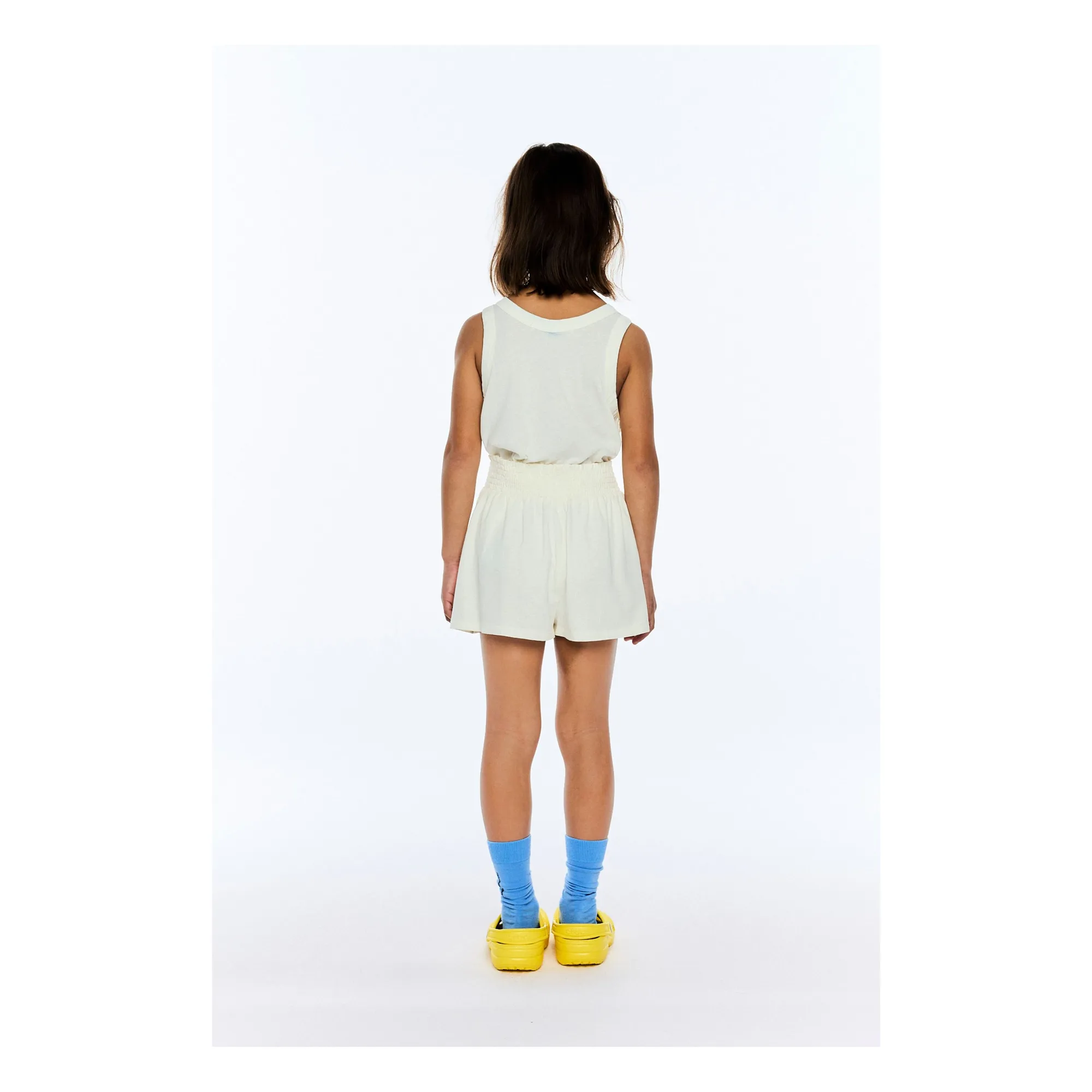 Short Ostrich Délavé Coton Bio | Ecru- Image produit n°2