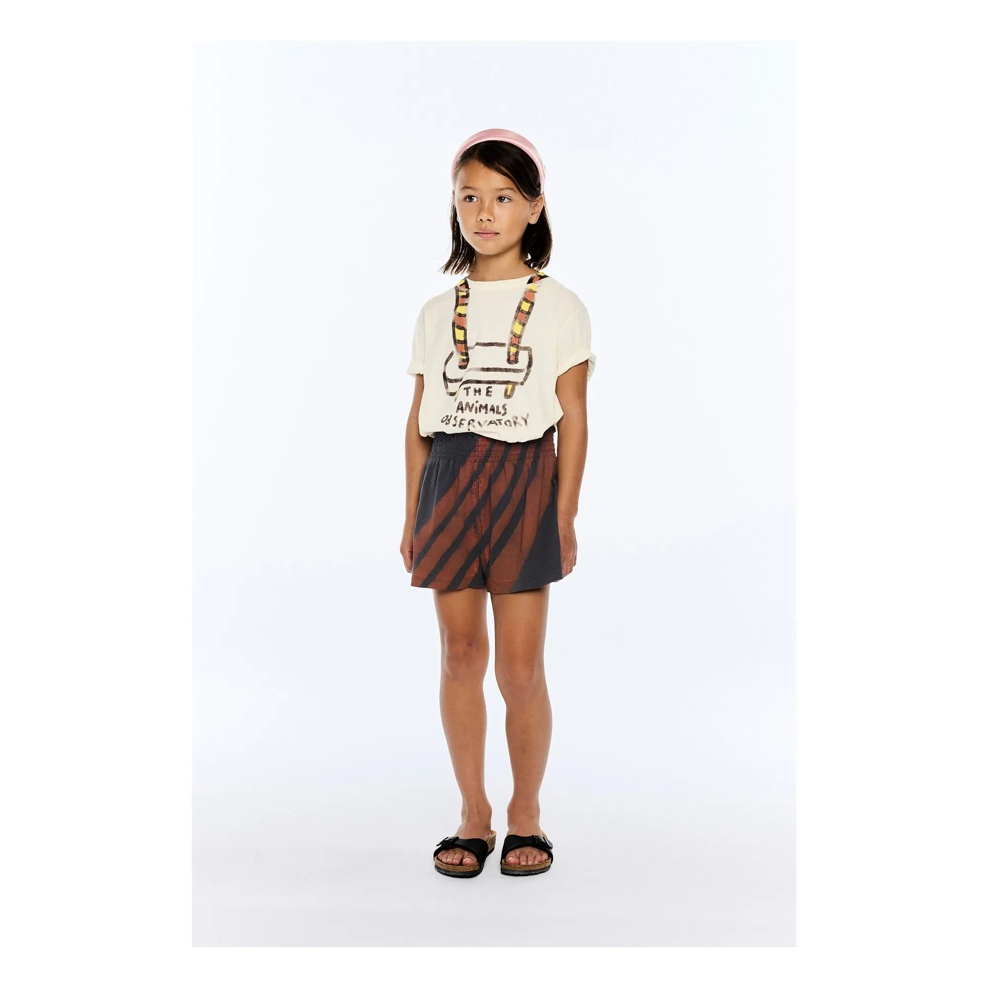 Short Ostrich Délavé Coton Bio | Gris anthracite- Image produit n°1
