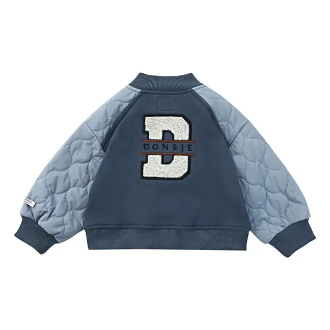 Bomber Bi-Matière Noal | Bleu foncé