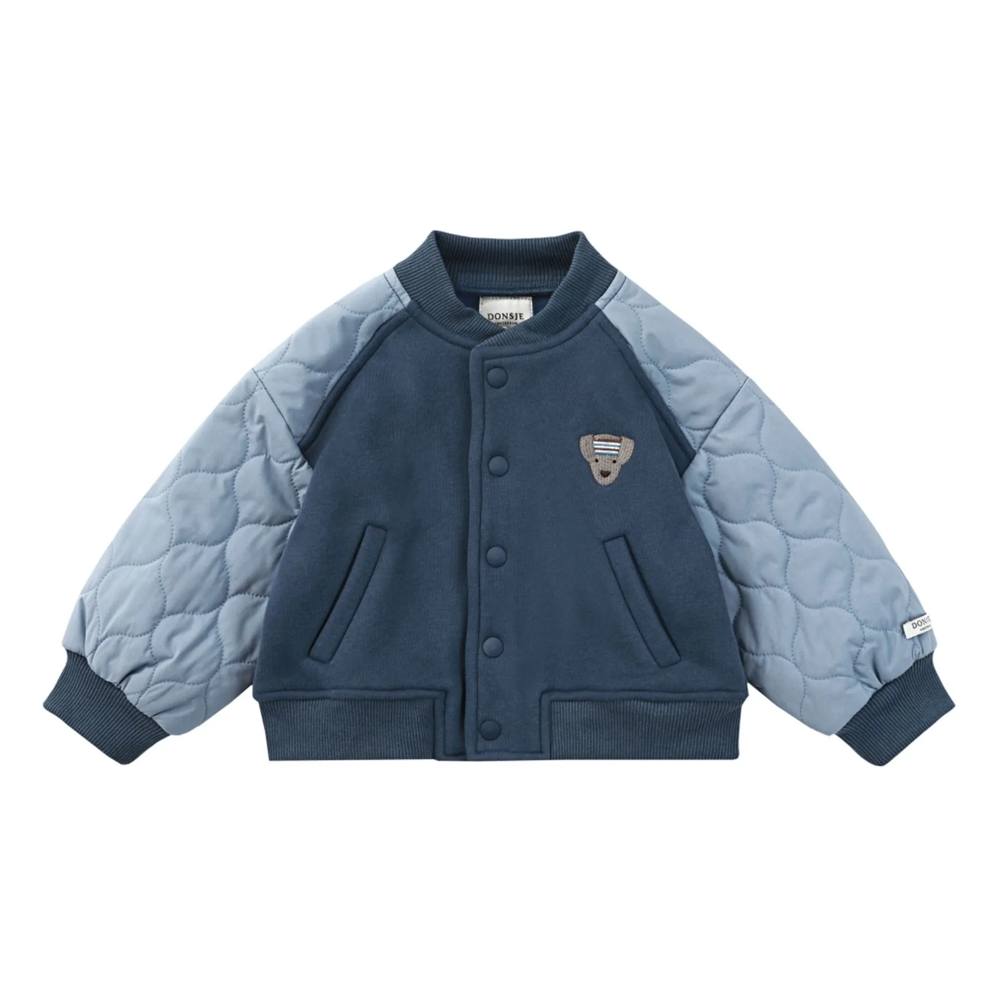 Bomber Bi-Matière Noal | Bleu foncé- Image produit n°3