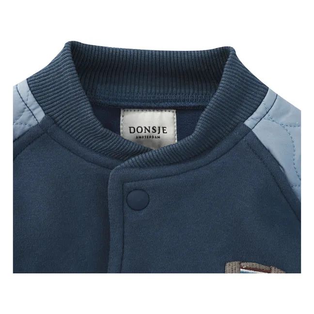 Bomber Bi-Matière Noal | Bleu foncé
