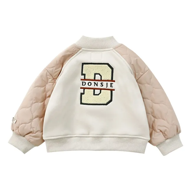 Noal Bi-Material Bomber | Ecru