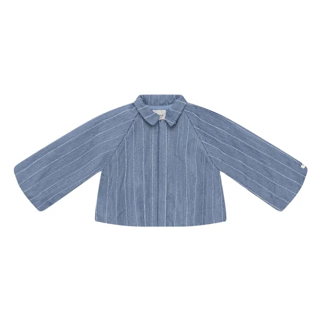 Cyran Stripe Jacket | Denim blue