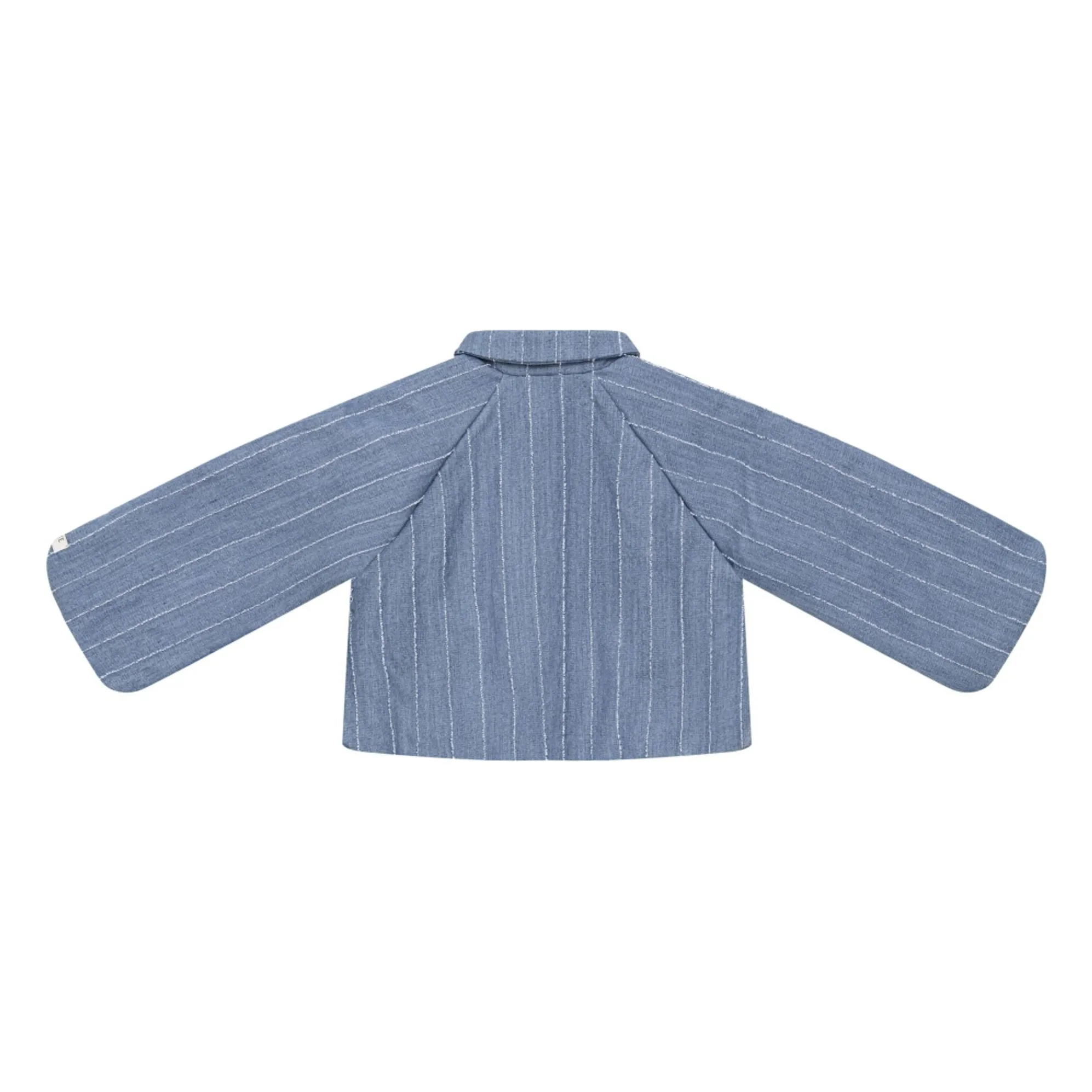 Veste Cyran Rayée | Bleu jean- Image produit n°3
