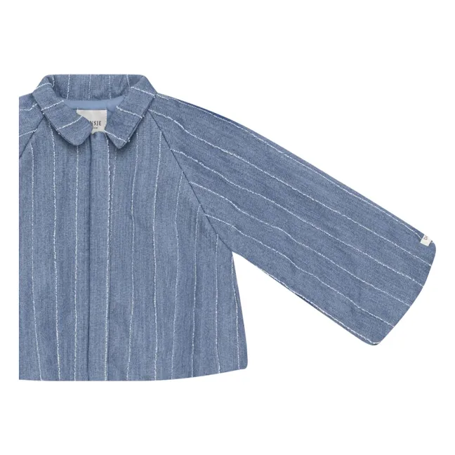 Veste Cyran Rayée | Bleu jean