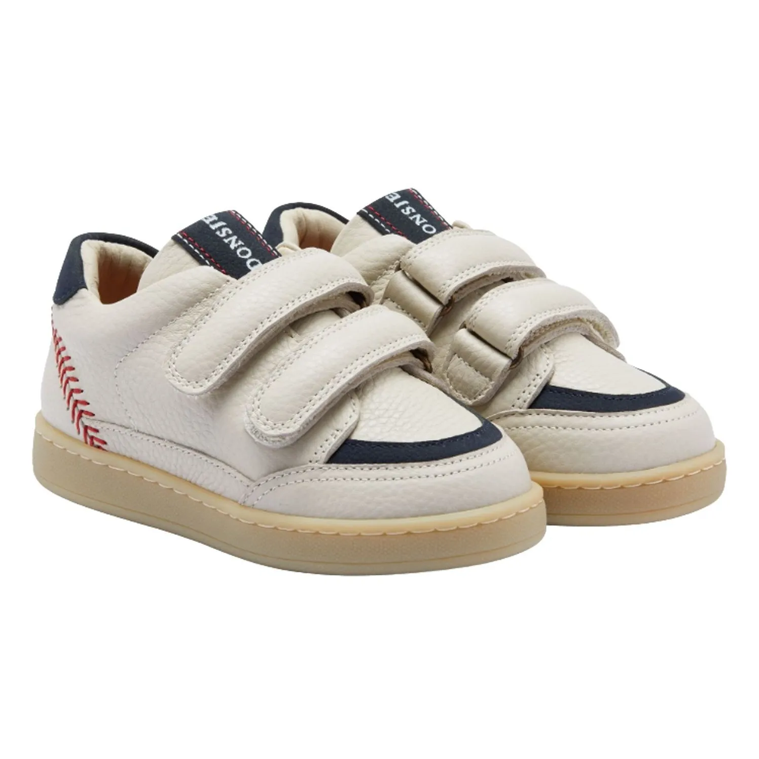 Donsje White Ronan Double Scratch Sneakers