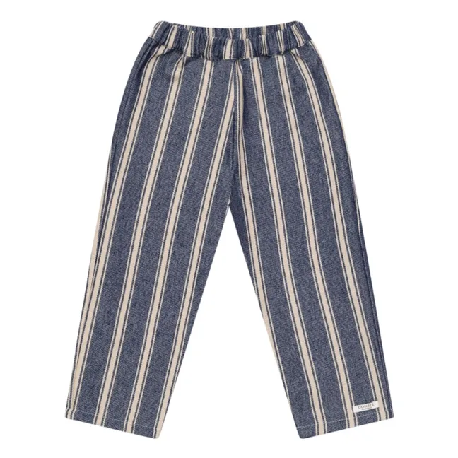 Pantalon Menno Rayé | Bleu