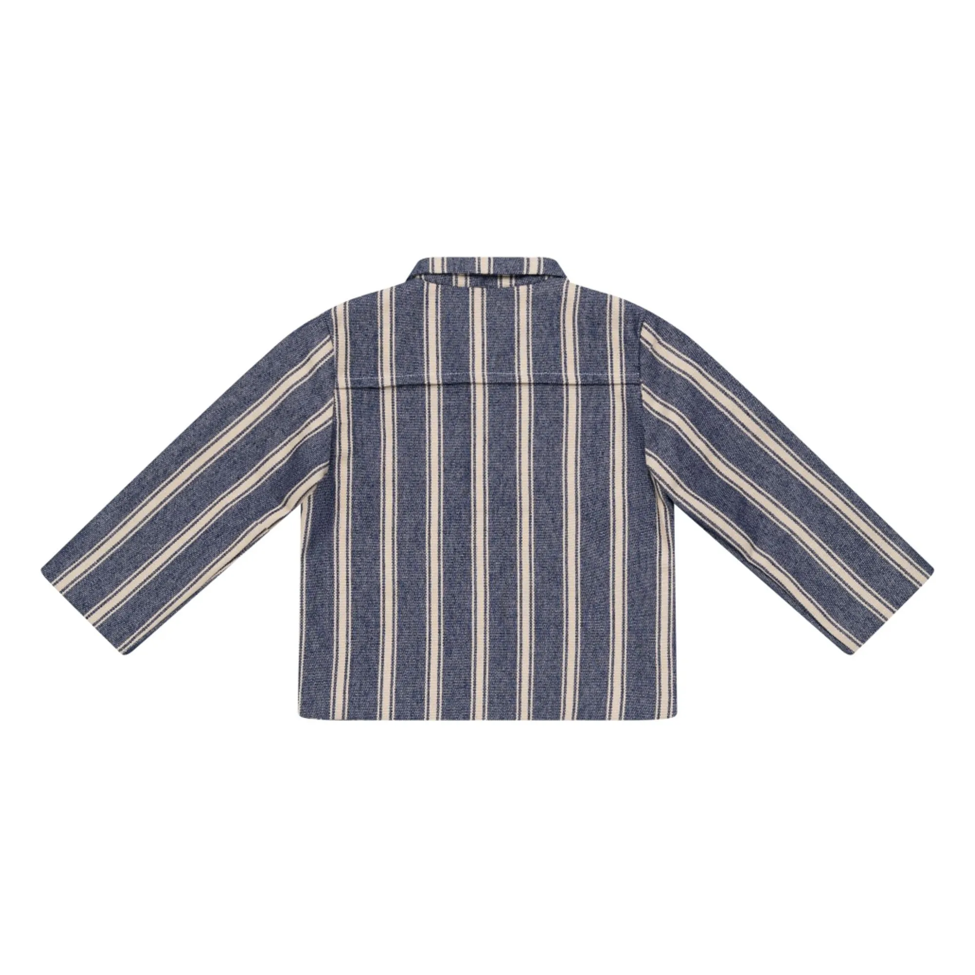 Veste Surchemise Henrik Rayée | Bleu- Image produit n°3