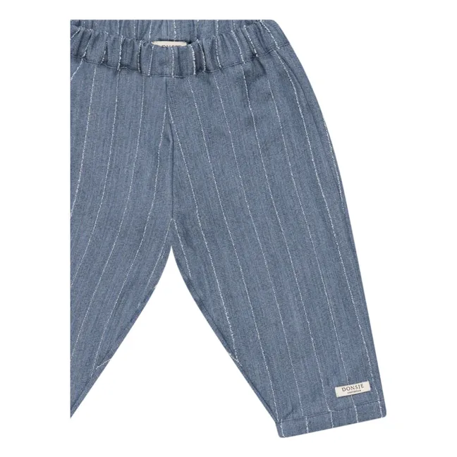 Pantalon Mink Rayé | Bleu jean