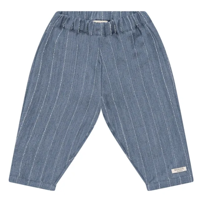 Pantalon Mink Rayé | Bleu jean