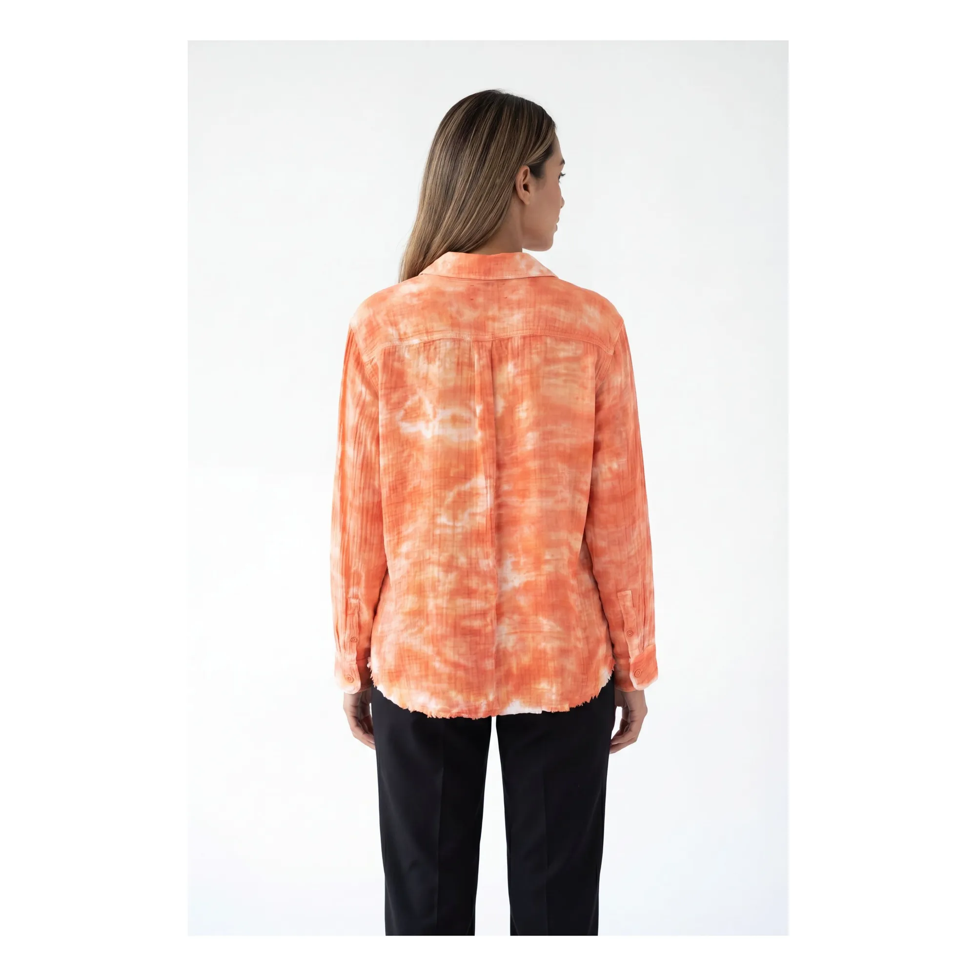Capsule Léa Meylan : Chemise Carol Coton | Sunset- Image produit n°2