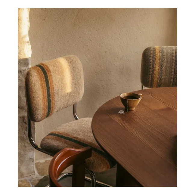 ChaiseClassica en mohair à rayures | Marron