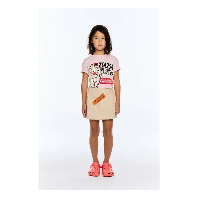 T-shirt Rooster Zsazsa Pluto Coton Bio | Rose pâle