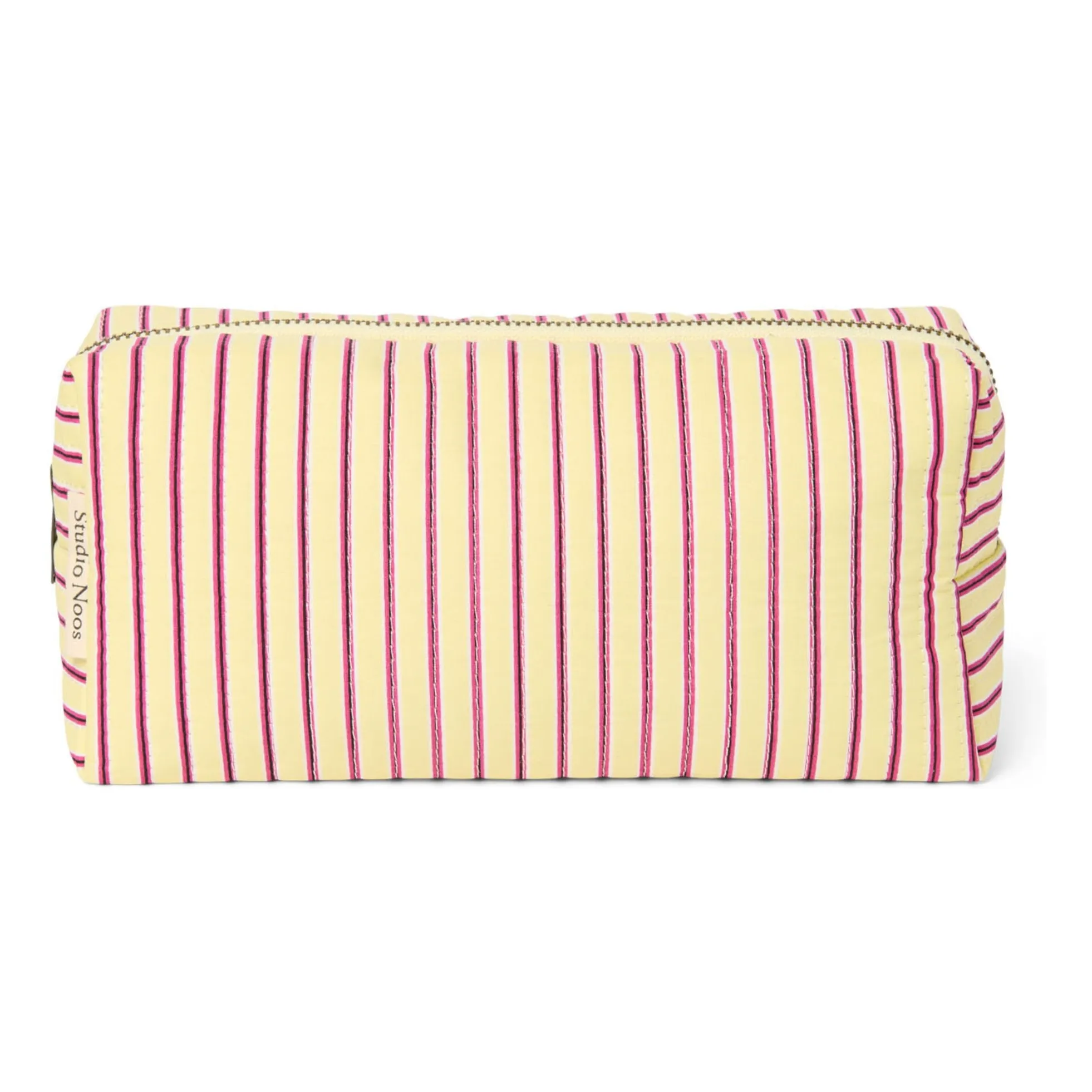 Studio Noos Pale Yellow Striped Toiletry Bag