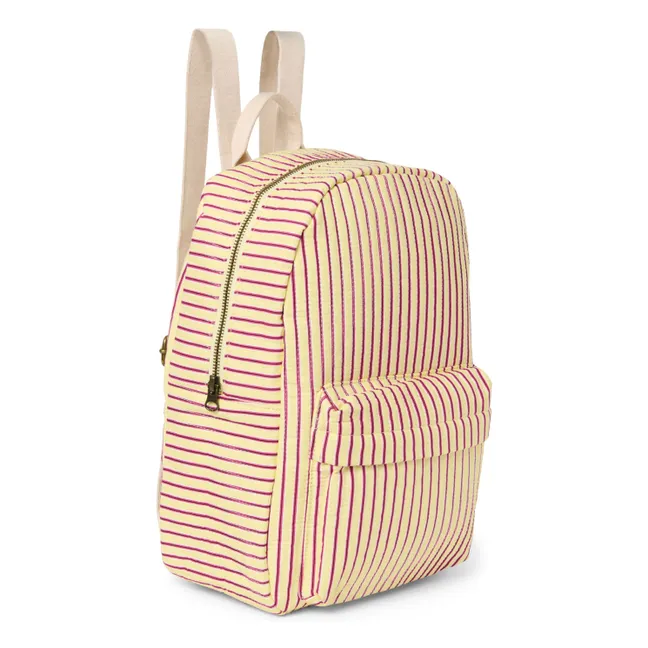 Sac à dos rayé | Jaune pâle