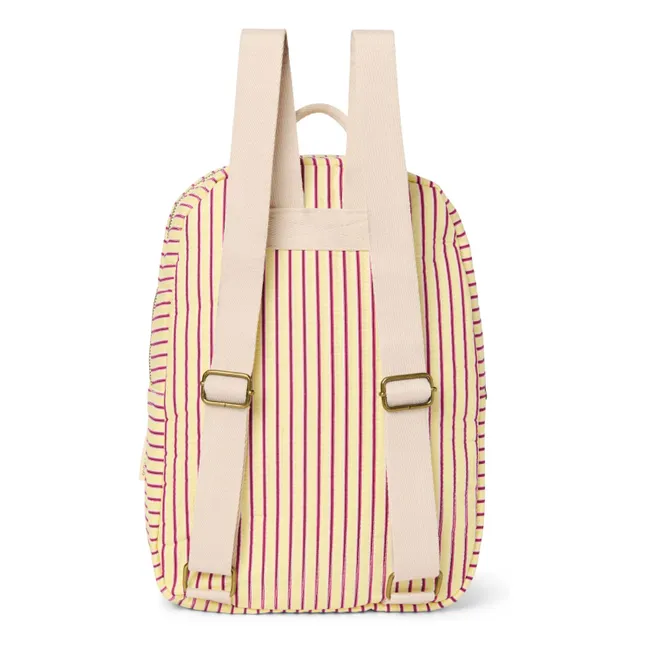 Sac à dos rayé | Jaune pâle