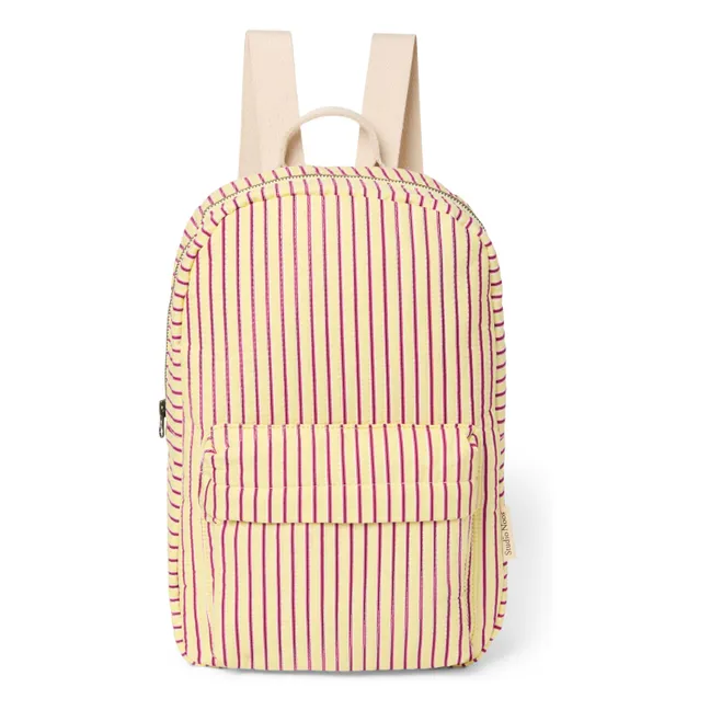 Sac à dos rayé | Jaune pâle