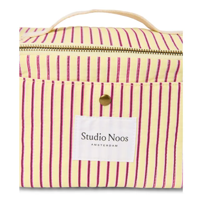 Striped cooler | Pale yellow